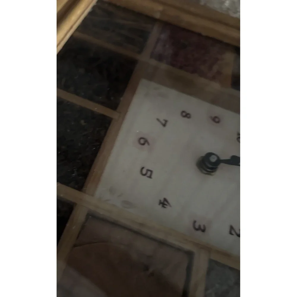 Square Wooden‎ Mantle Shelf Clock Home Decorative Nice Works 10